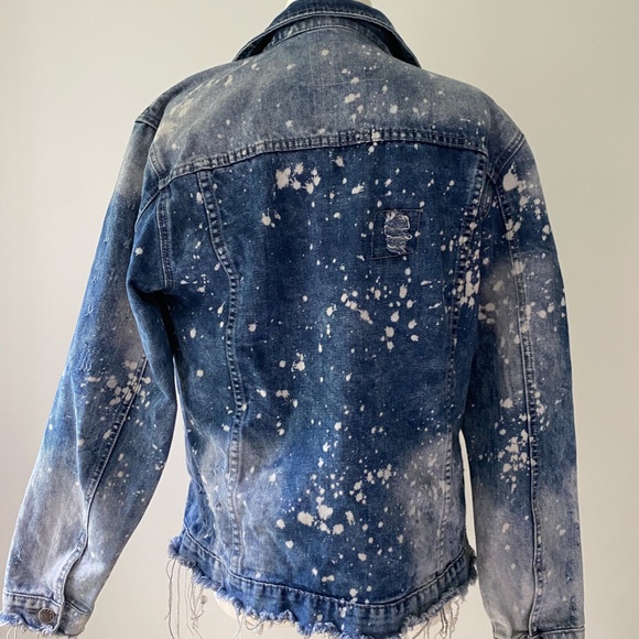 Carbon Jean Jacket Bleached SZ M - Picture 2 of 3